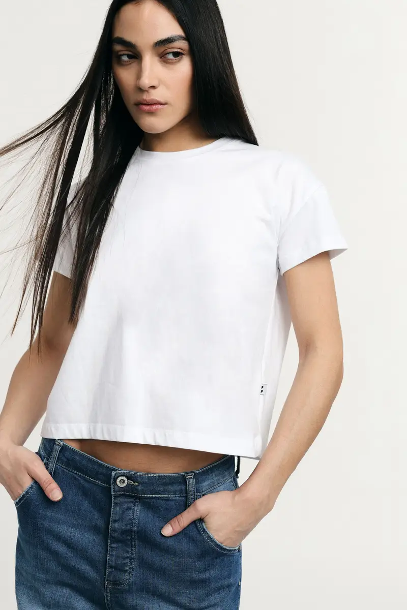 Please T-shirt Bianco 4270513 miniatura 2