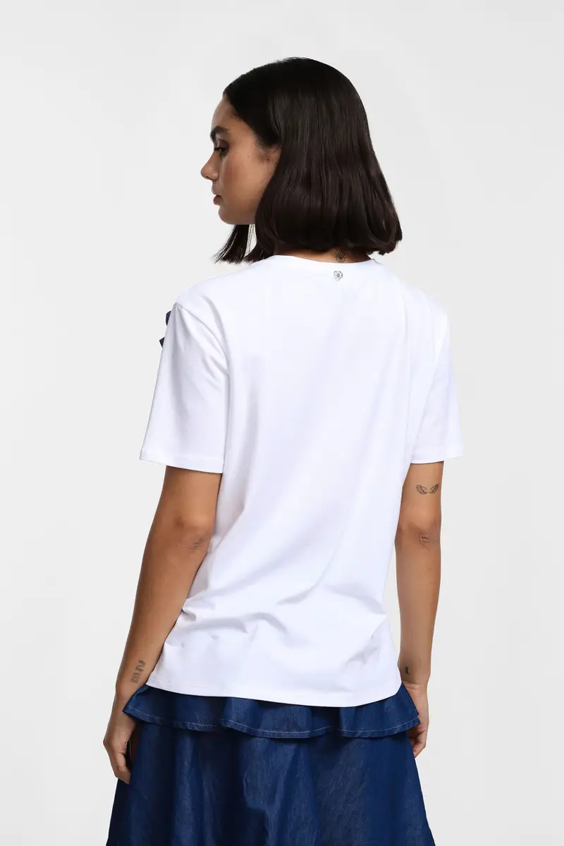 Please T-shirt Bianco 3565998 miniatura 3