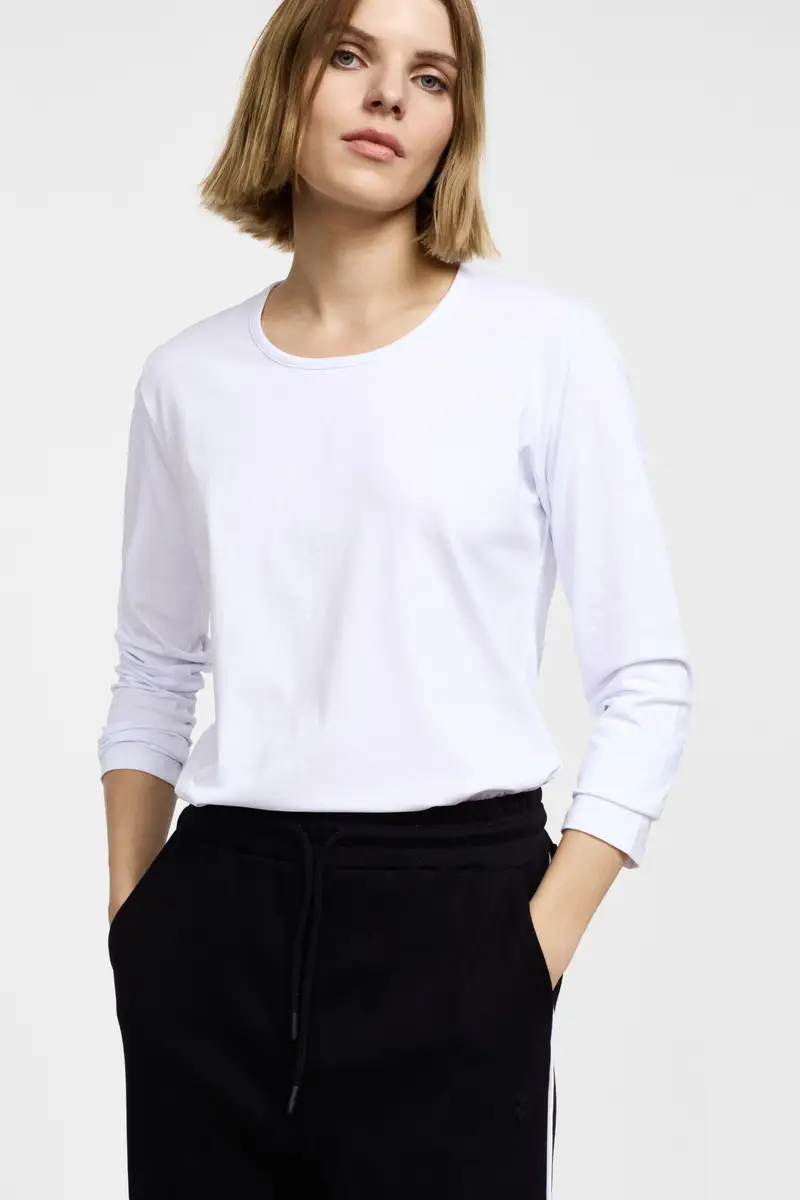 Please T-shirt Bianco 3566001 miniatura 2