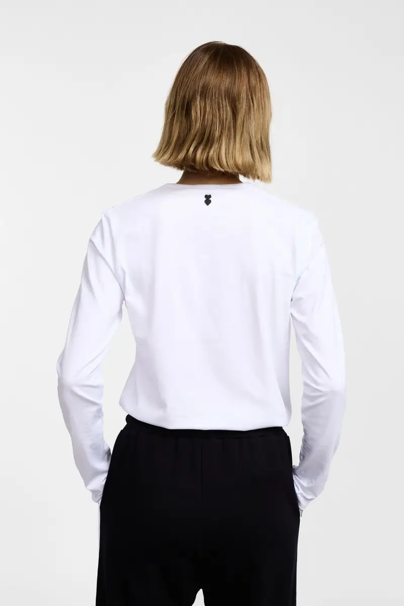 Please T-shirt Bianco 3566001 miniatura 3