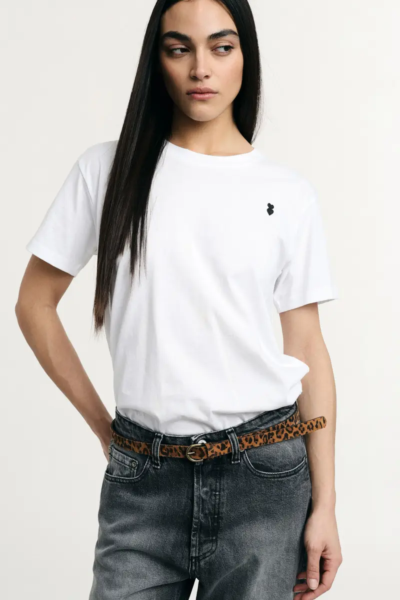 Please T-shirt Bianco 4351504 miniatura 2