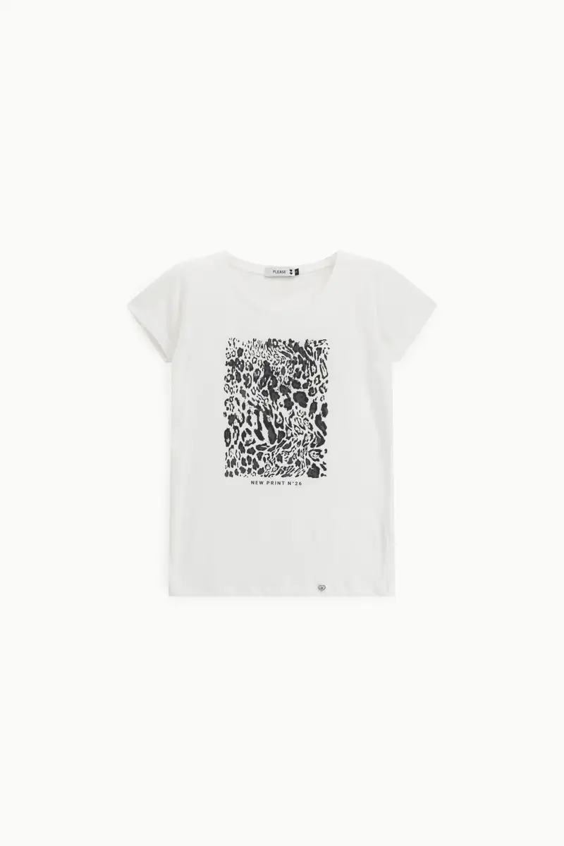 Please T-shirt Bianco 3566005