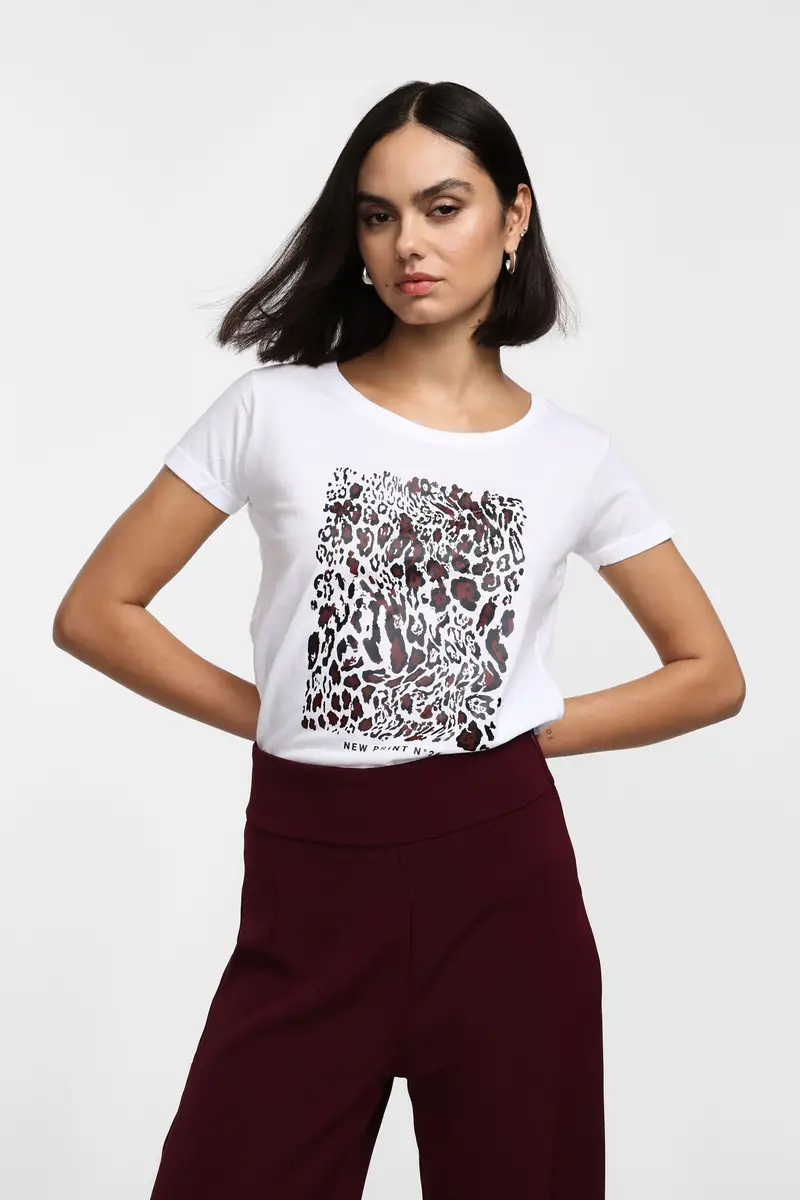 Please T-shirt Bianco 3566006 miniatura 2