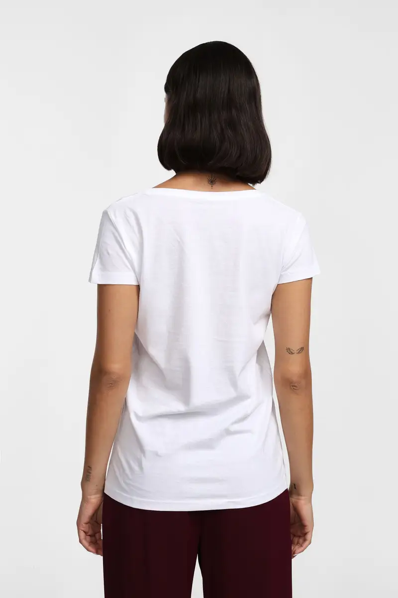 Please T-shirt Bianco 3566006 miniatura 3