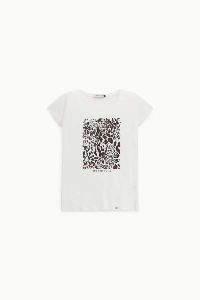 Please T-shirt Bianco 3566006