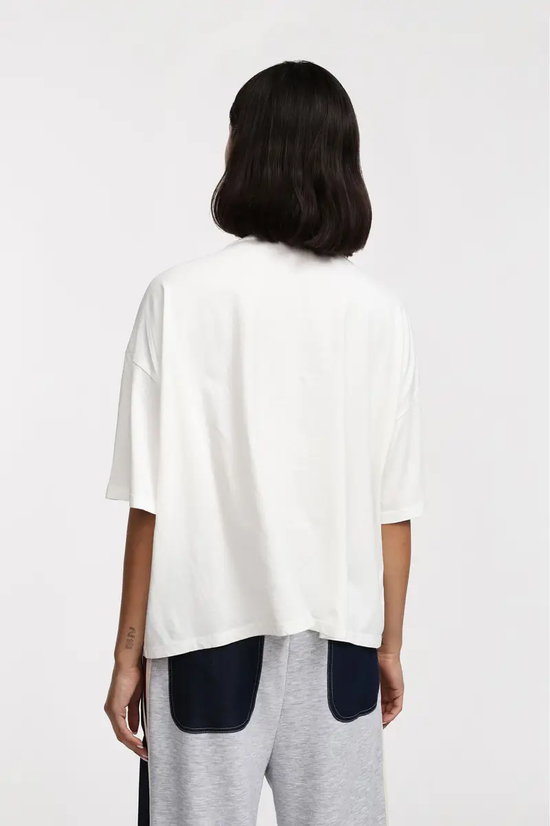 Please T-shirt Bianco 3566009 miniatura 3