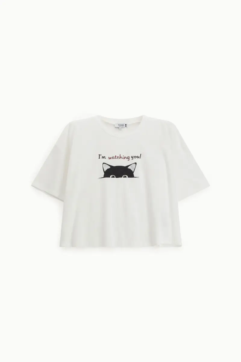 Please T-shirt Bianco 3566010