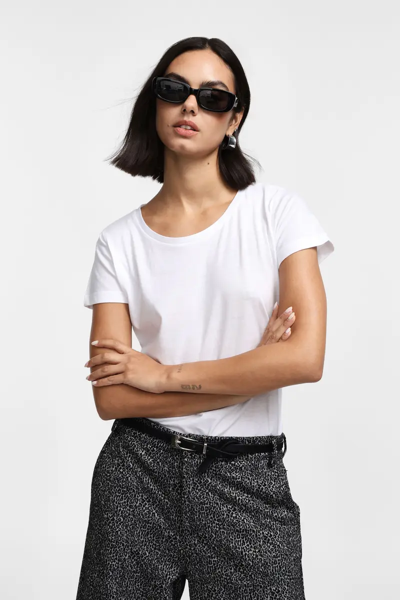 Please T-shirt Bianco 3566012 miniatura 3