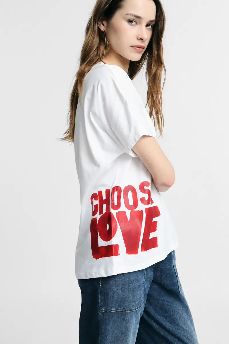 Please T-shirt Bianco 4351508 miniatura 4