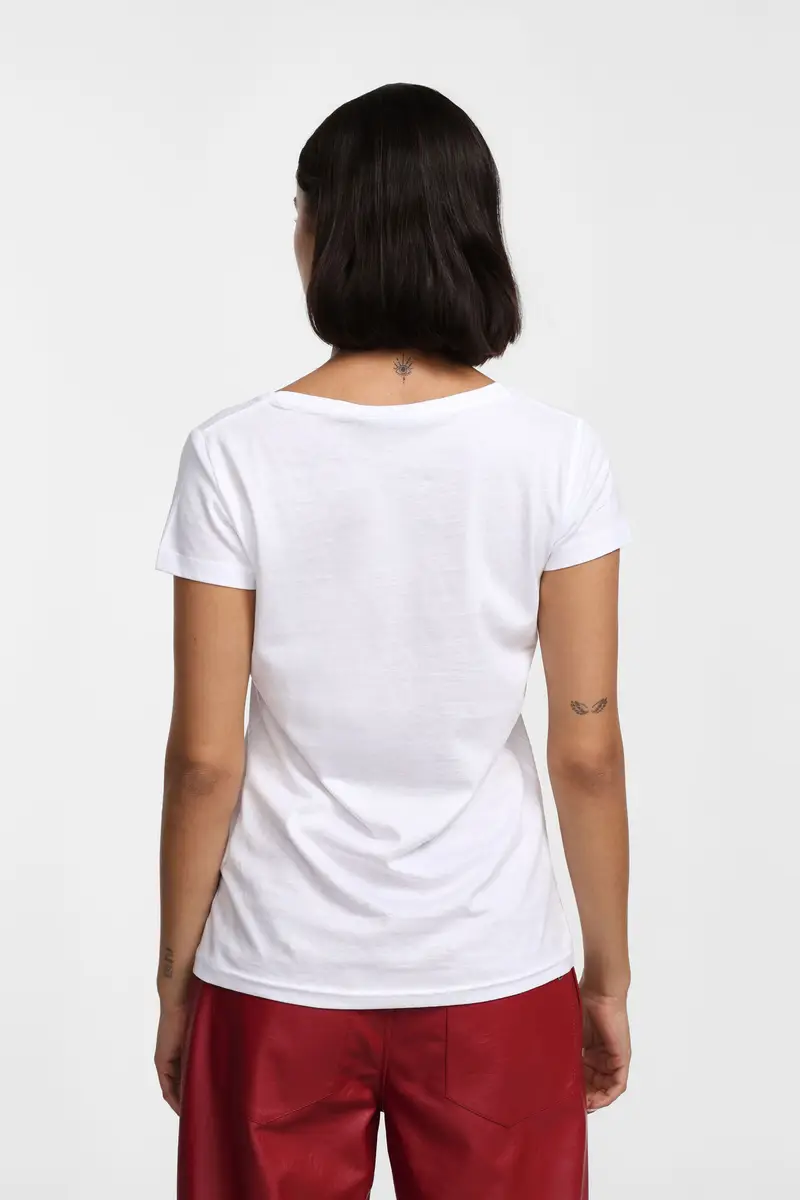 Please T-shirt Bianco 3566015 miniatura 3