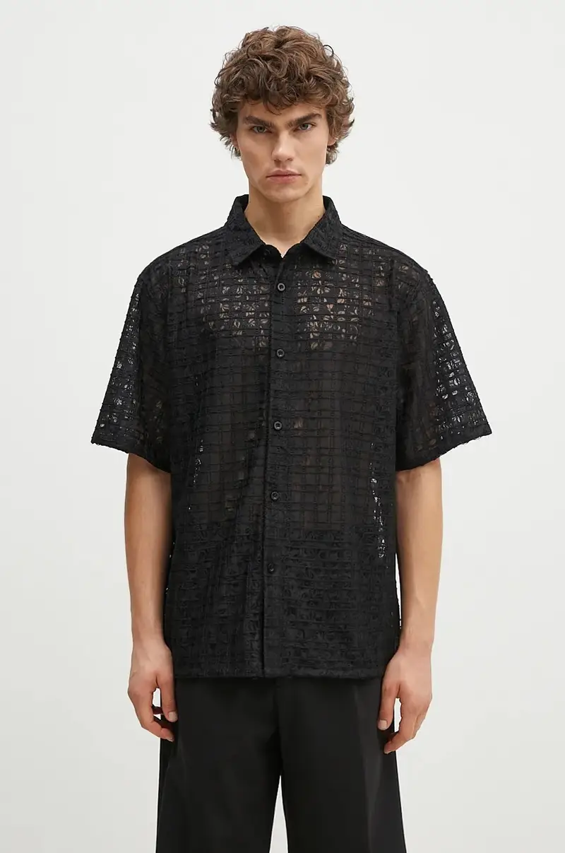 camicia Lacy Button Down uomo colore nero P24F050