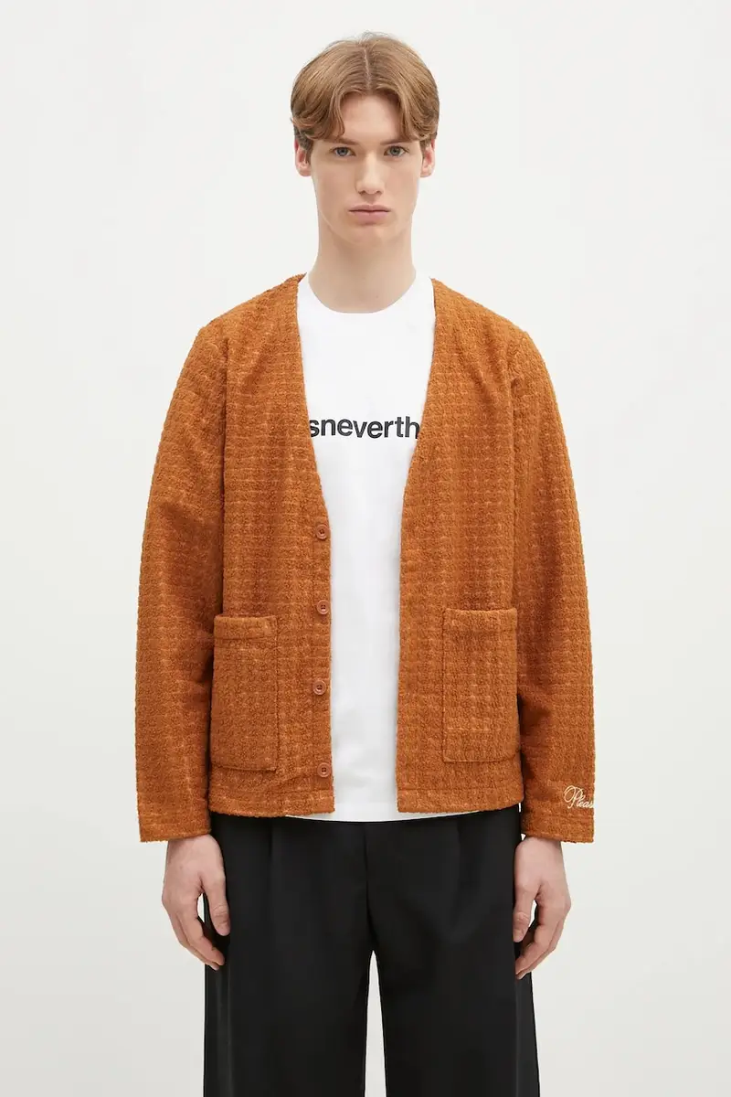 Pleasures Cardigan Uomo Marrone 2251204