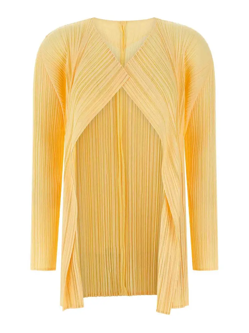 PLEATS PLEASE ISSEY MIYAKE Cardigan Giallo 3859152