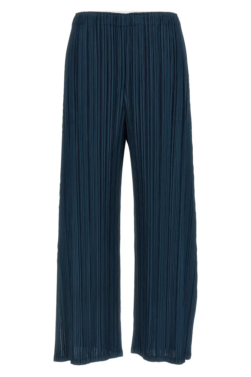 Pantalone 'Mellow Pleats' Blu