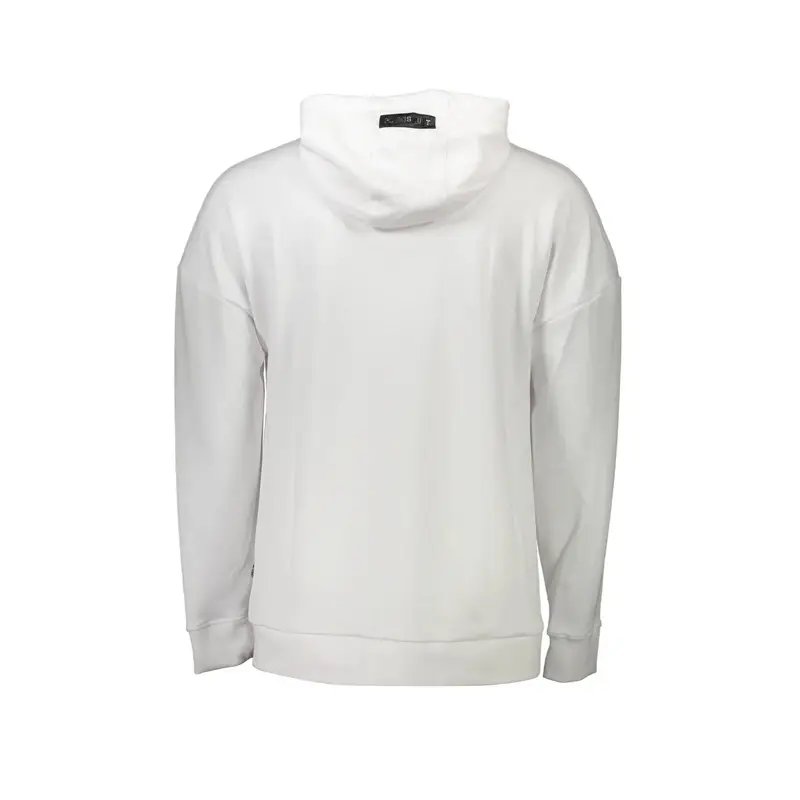 Felpa Maniche Lunghe Uomo Bianca Applicazione Bianco miniatura 2