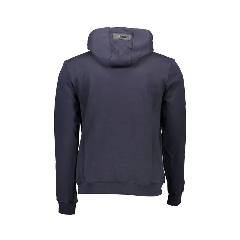 Plein Sport Felpa a Maniche Lunghe Uomo Blu con Logo miniatura 2