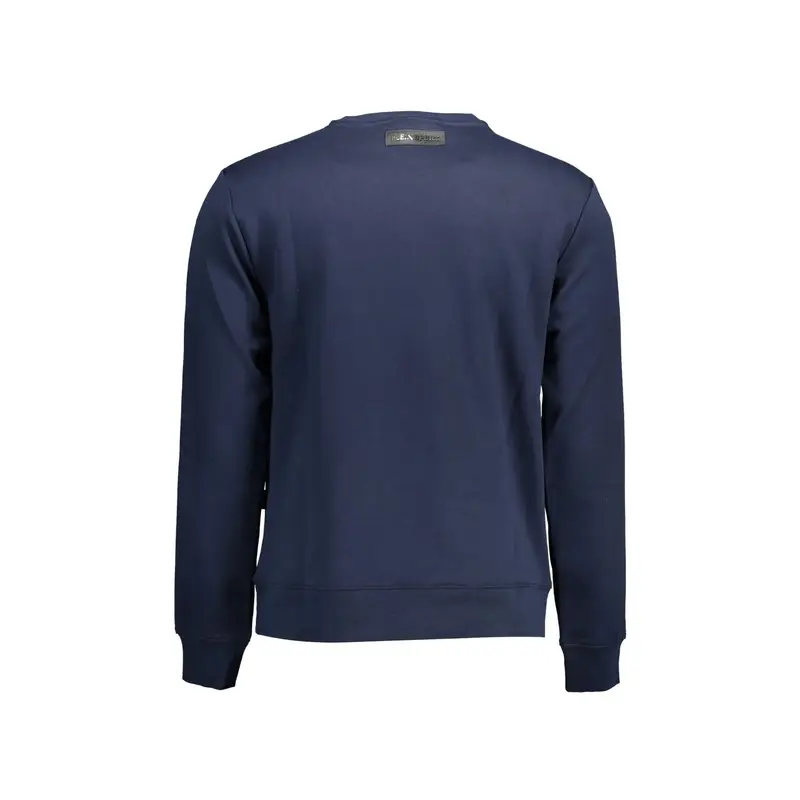 Plein Sport Felpa Maniche Lunghe Uomo Blu con Stampa miniatura 2
