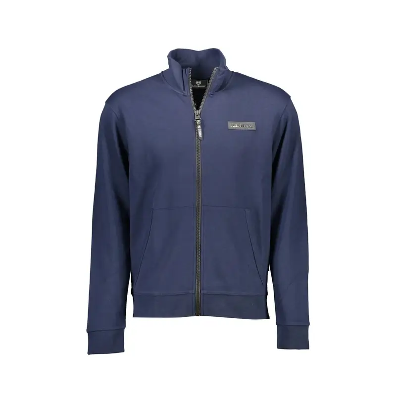 Felpa Maniche Lunghe Uomo Blu Zip