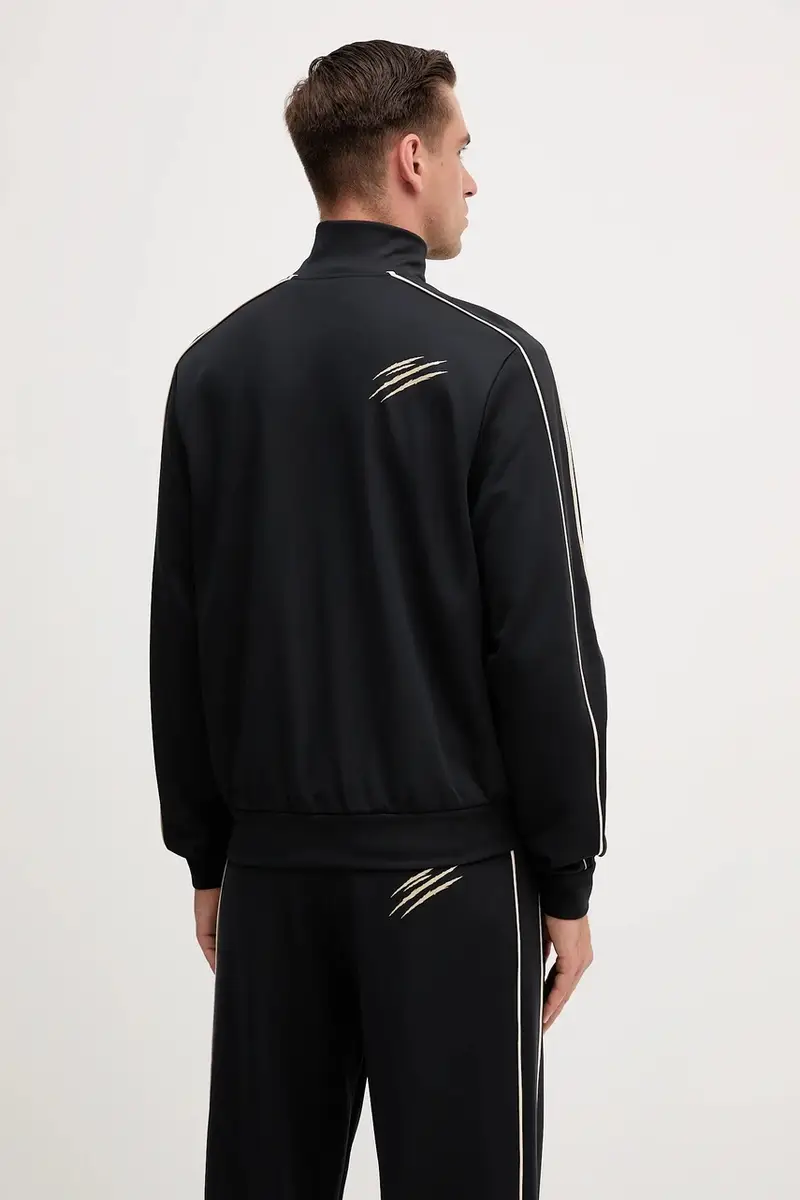 felpa uomo colore nero con applicazione FAEC MJB3816 STE003N miniatura 3