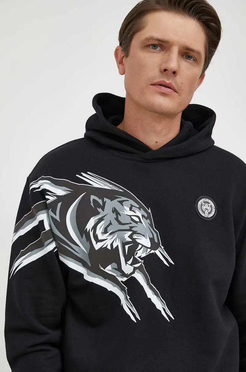 felpa uomo con cappuccio Nero