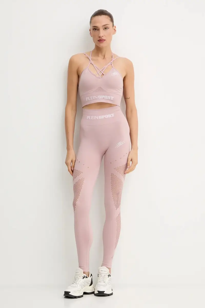 Plein Sport Leggings Donna Rosa 3779610 miniatura 2