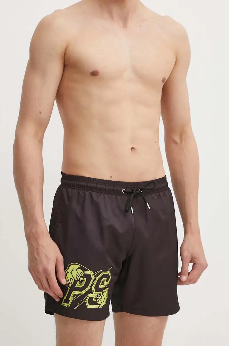 pantaloncini da bagno colore nero miniatura 2