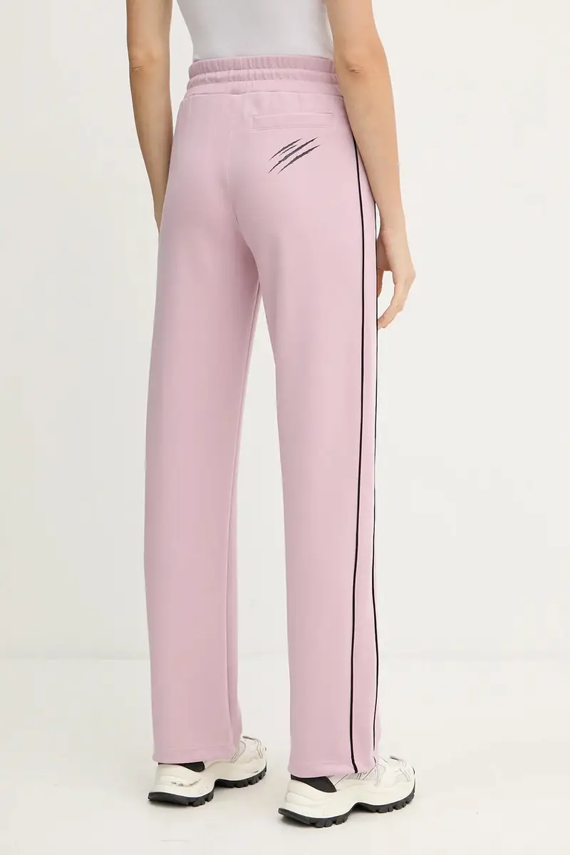 pantaloni tuta donna colore rosa con applicazione FAEC WJT2152 STE003N miniatura 3