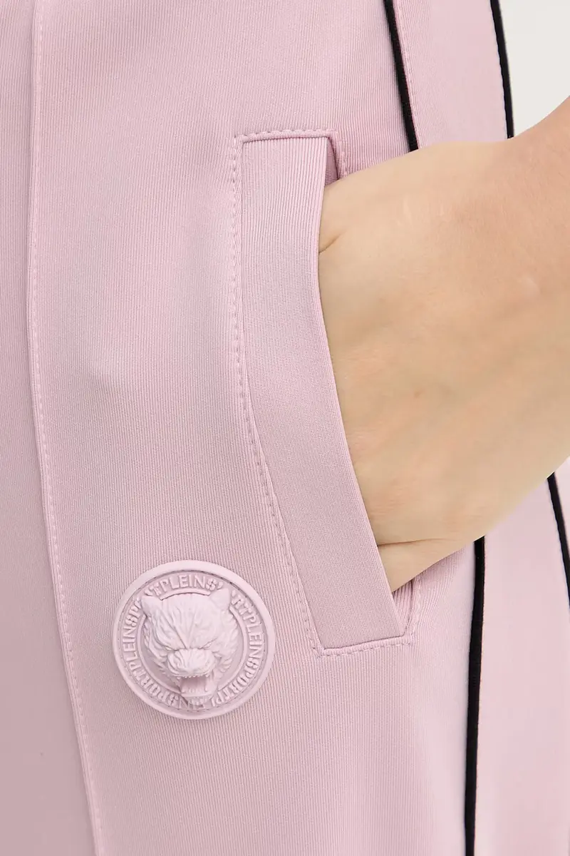 pantaloni tuta donna colore rosa con applicazione FAEC WJT2152 STE003N miniatura 4