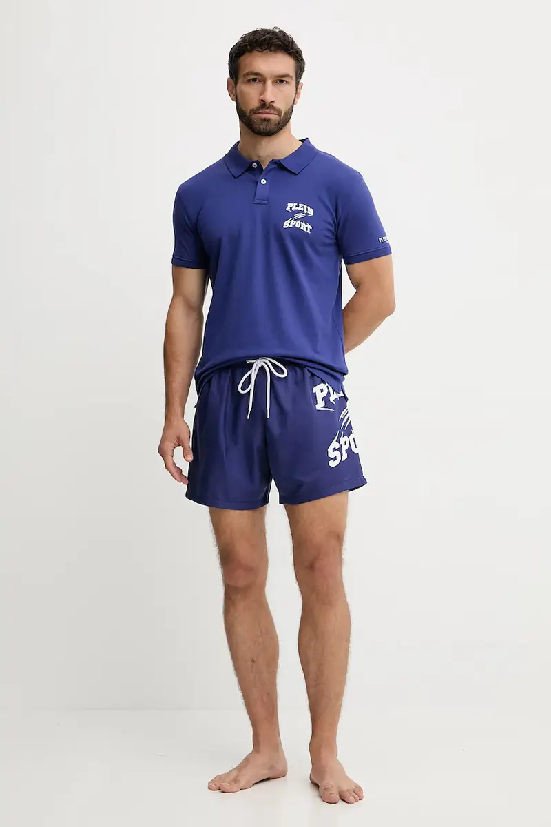 Plein Sport Polo Uomo Blu 3133757 miniatura 2