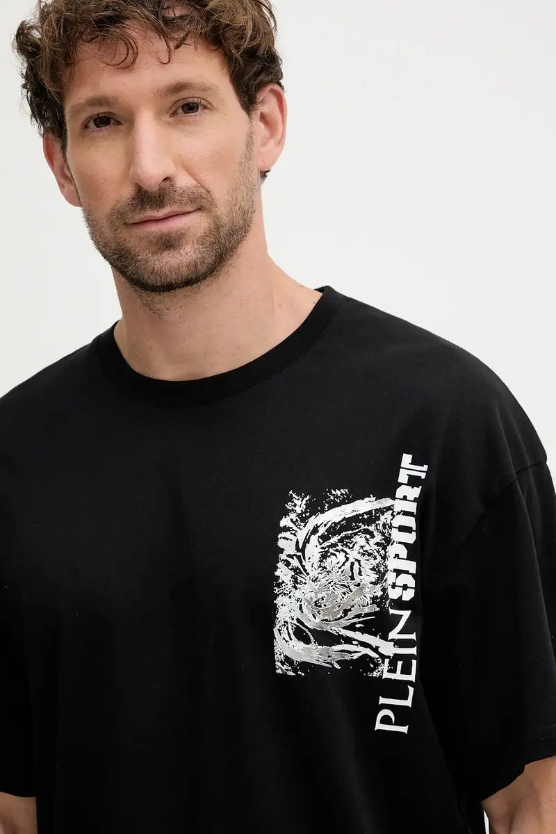 Plein Sport T-shirt Uomo Nero 3776034 miniatura 4