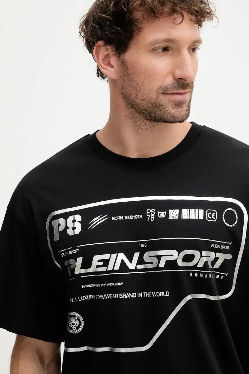 Plein Sport T-shirt Uomo Nero 3776018 miniatura 4