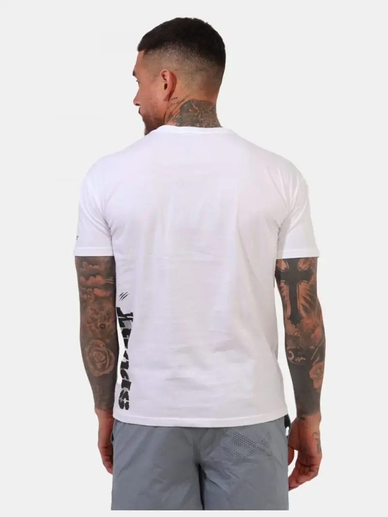 Plein Sport tshirt bianca uomo maxi logo lettering a contrasto miniatura 2