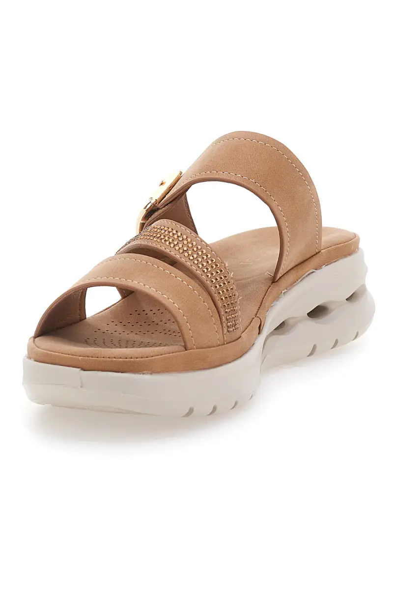 Ciabatte Marroni Ammortizzate Con Fibbia Plocadi 180114 [MARRONE] miniatura 3