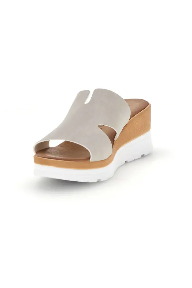 Ciabatte perla con zeppa e fascia larga Plocadi 11071242 [PERLA] miniatura 3