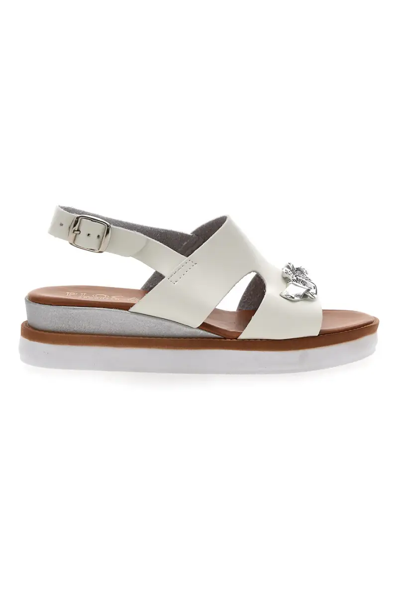 Sandali Platform Bianchi Made Italy Plocadi 3002 [MARRONE]