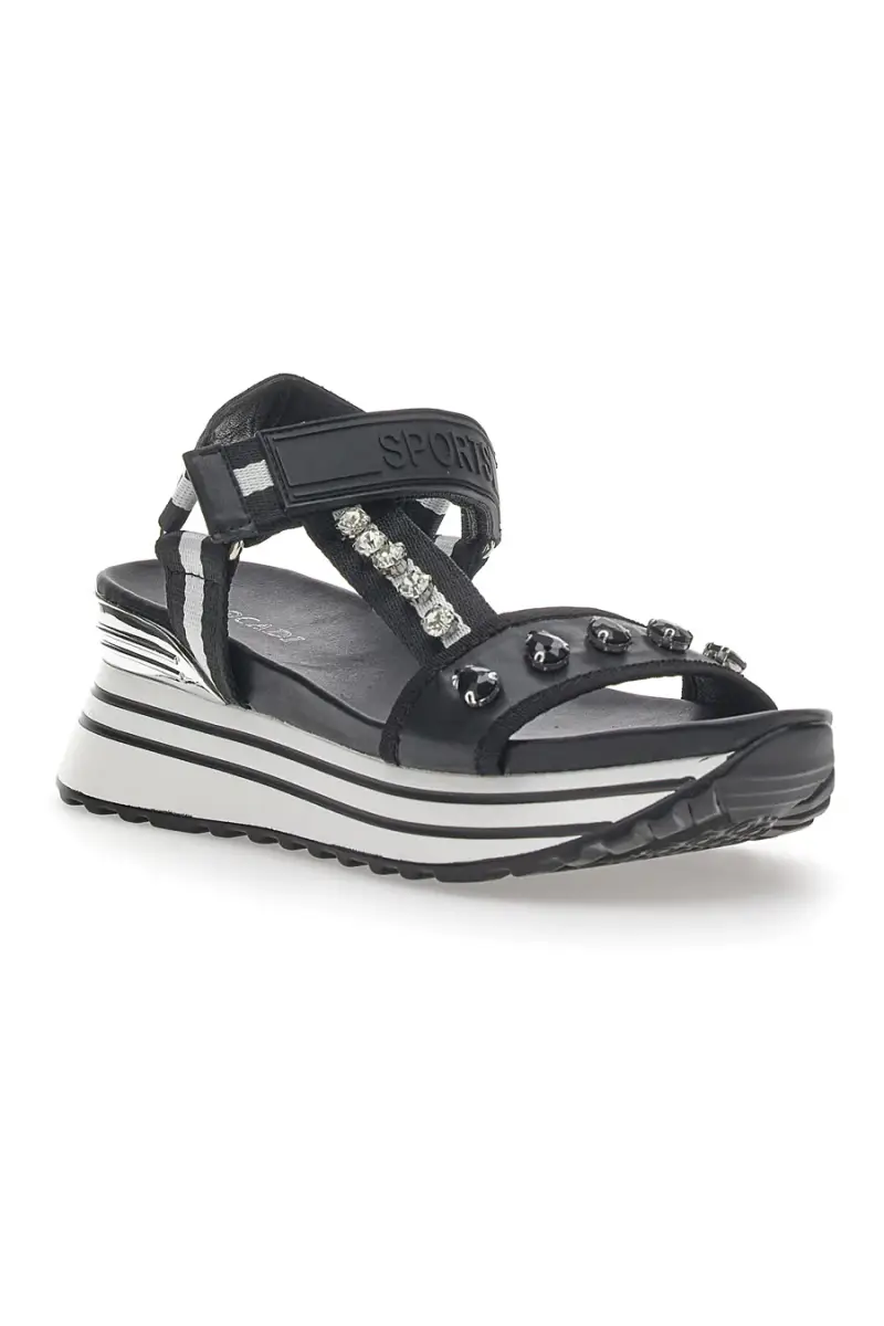 Sandali Platform Plocadi 23103 Neri [NERO] miniatura 2