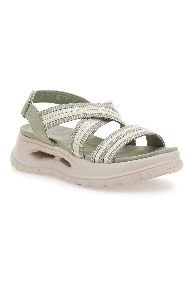 Sandali verdi con fasce elastiche Ploadi 35310 [VERDE] miniatura 2