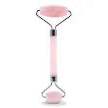 Rullo facciale al quarzo rosa - Rullo per i contorni del viso
