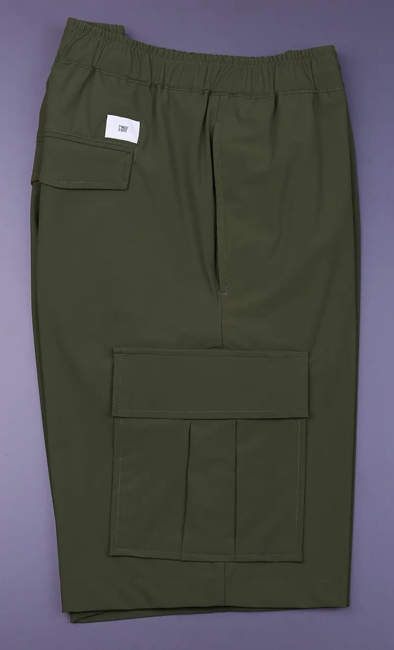 Bermuda cargo pmds hyperstretch, colore militare