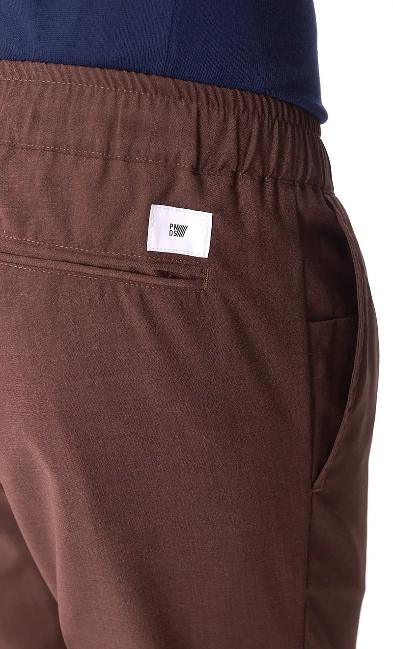 Pantalaccio pmds in fresco lana, colore fango miniatura 2