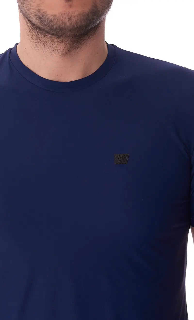 T-shirt pmds hyperstretch con logo, colore blu miniatura 2
