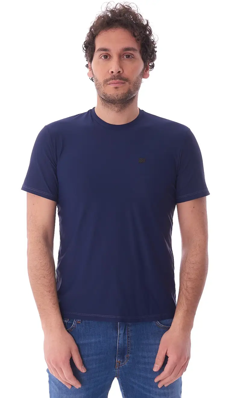 T-shirt pmds hyperstretch con logo, colore blu