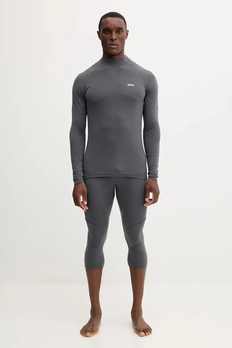 camicetta a maniche lunghe funzionale con lana colore grigio 57032 miniatura 2