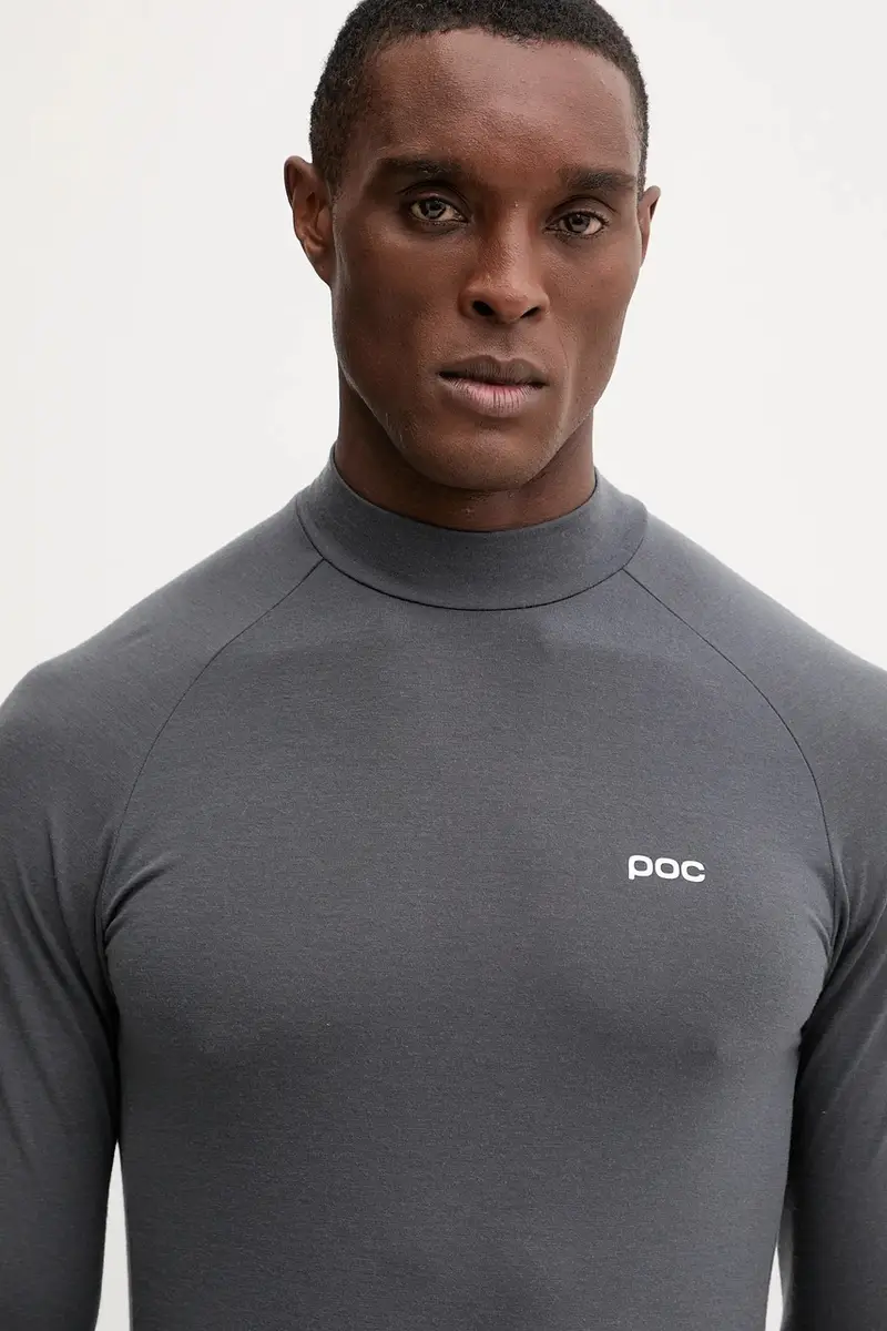 camicetta a maniche lunghe funzionale con lana colore grigio 57032 miniatura 4