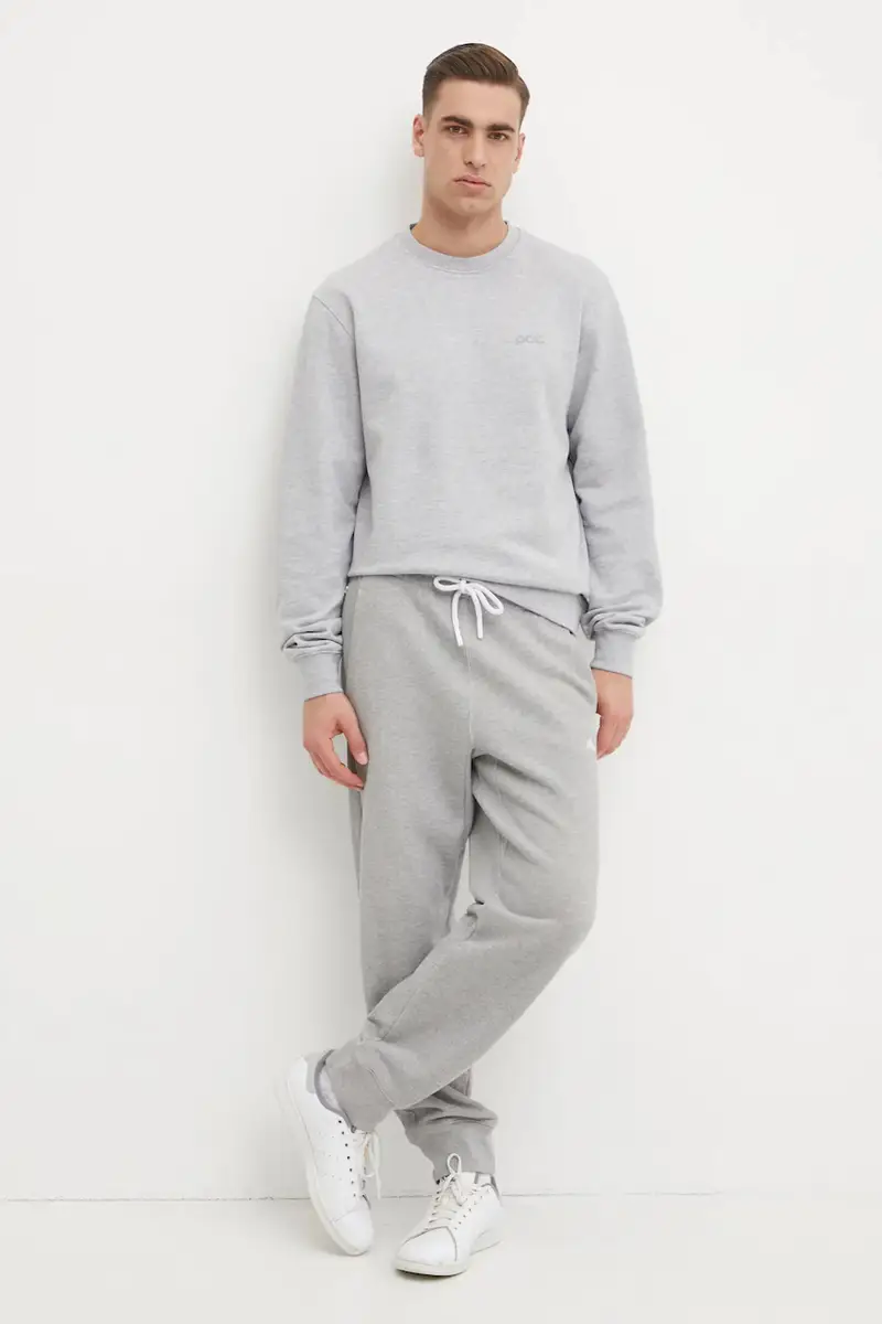 felpa in cotone uomo colore grigio 61651 miniatura 2