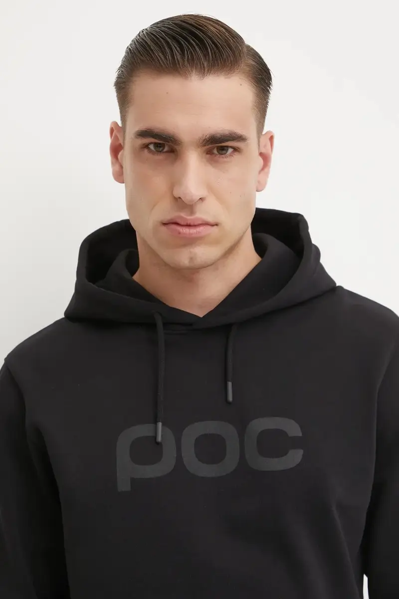 felpa in cotone uomo colore nero con cappuccio 61652 miniatura 4