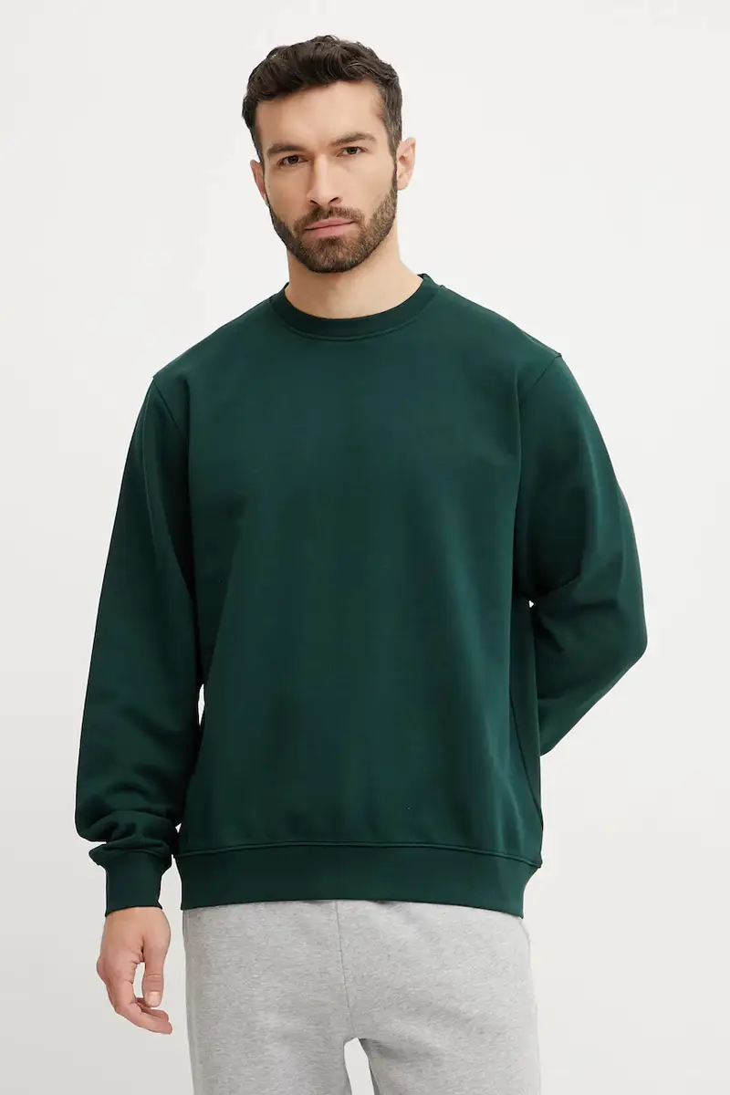 felpa in cotone uomo colore verde 61651