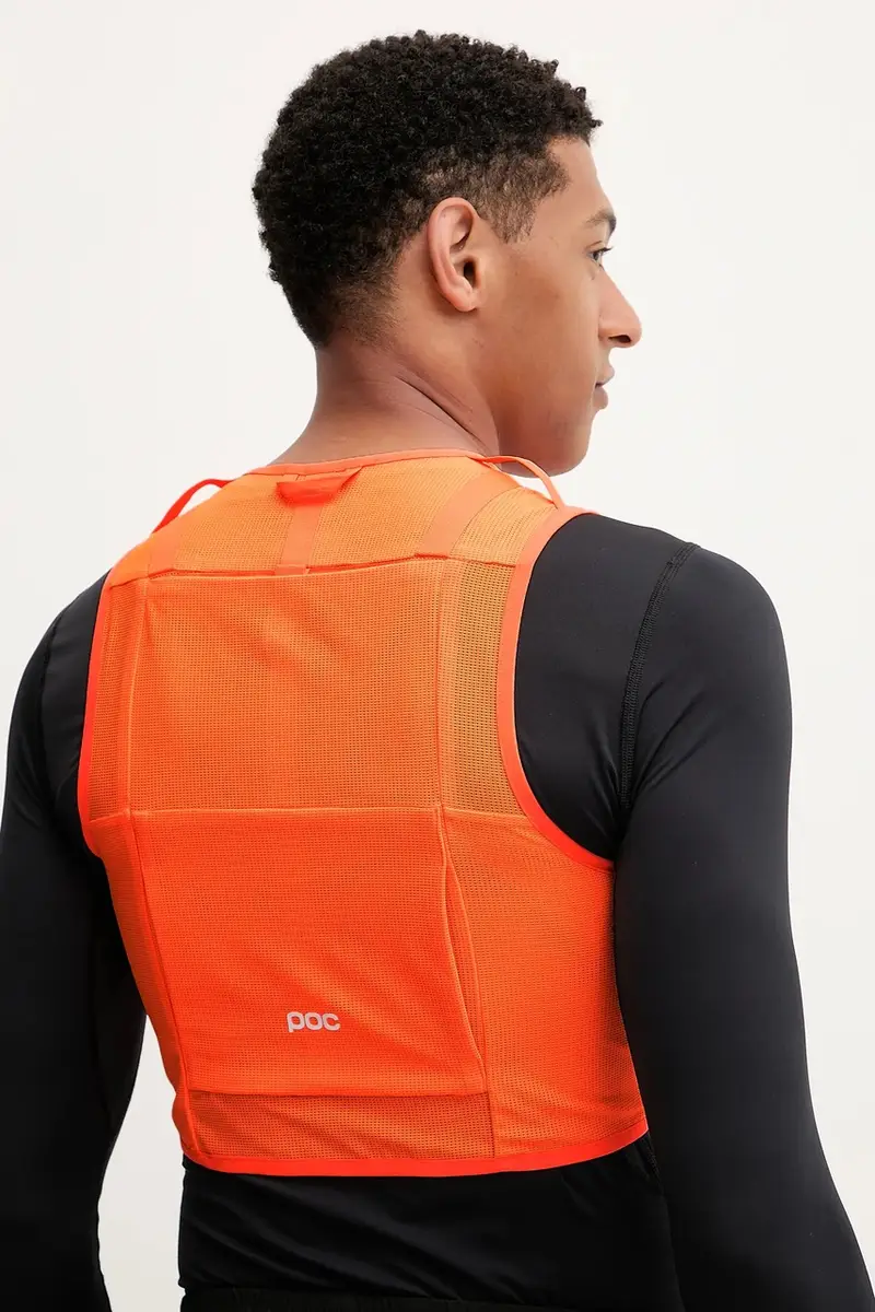 gilet da bicicletta colore arancione 25134 miniatura 5