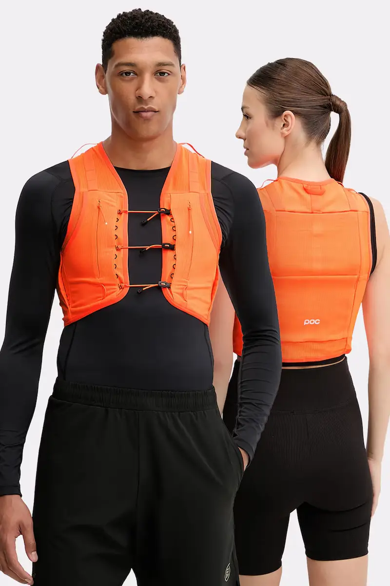 gilet da bicicletta colore arancione 25134