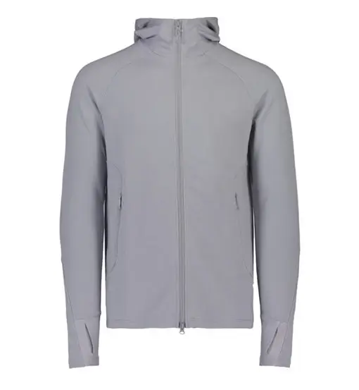 Merino Zip Hood - felpa con cappuccio - uomo Grey